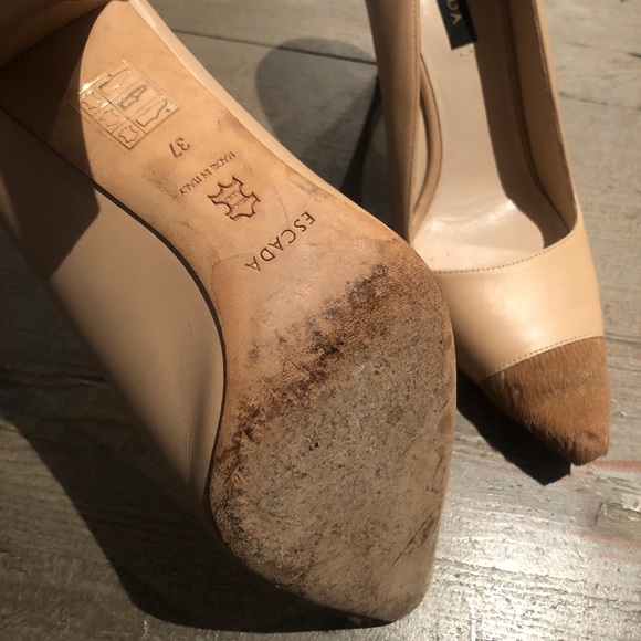 Escada Beige Heels - Picture 6 of 10